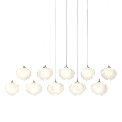 Hubbardton Forge Ume 10 Light Pendant in Bronze Finish Model: 131203-SKT-LONG-05-FD0710