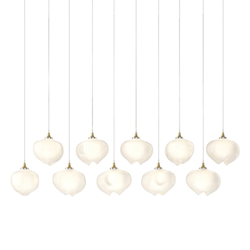 Hubbardton Forge Ume 10 Light Pendant in Bronze Finish Model: 131203-SKT-LONG-05-FD0710