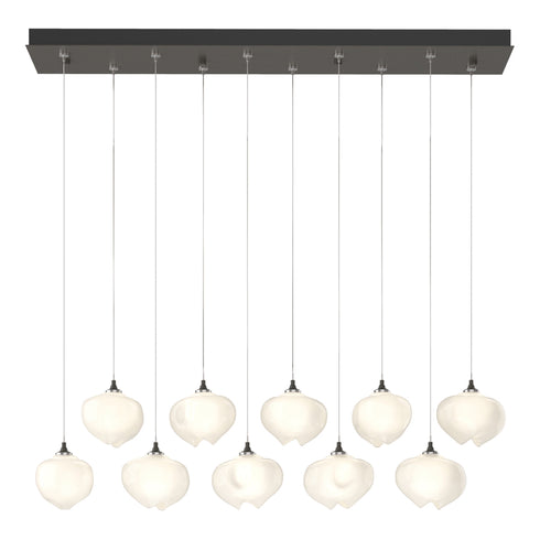 Hubbardton Forge Ume 10 Light Pendant in Bronze Finish Model: 131203-SKT-LONG-05-FD0710