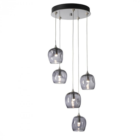 Hubbardton Forge Ume 5 Light Pendant Model: 131123-SKT-LONG-82-YL0709