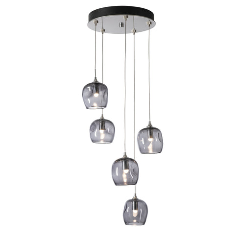 Hubbardton Forge Ume 5 Light Pendant Model: 131123-SKT-STND-85-YL0709