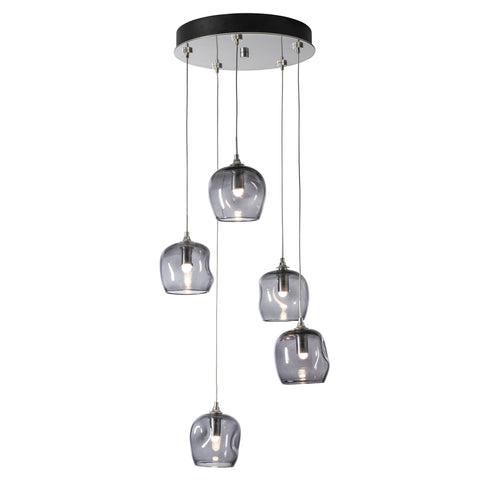 Hubbardton Forge Ume 5 Light Pendant Model: 131123-SKT-STND-85-YL0709