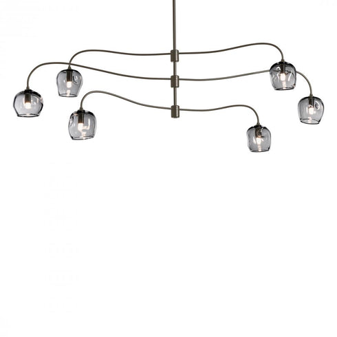 Hubbardton Forge Ume 6 Light Large Pendant Model: 136357-SKT-MULT-84-FD0710