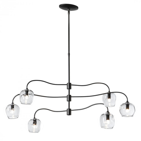 Hubbardton Forge Ume 6 Light Pendant Model: 136355-SKT-MULT-82-YL0709