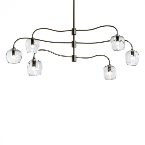 Hubbardton Forge Ume 6 Light Pendant Model: 136355-SKT-MULT-82-YL0709