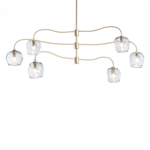 Hubbardton Forge Ume 6 Light Pendant Model: 136355-SKT-MULT-82-YL0709