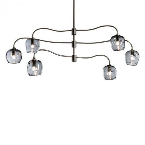 Hubbardton Forge Ume 6 Light Pendant Model: 136355-SKT-MULT-82-ZM0709