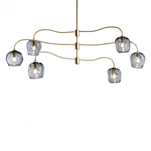 Hubbardton Forge Ume 6 Light Pendant Model: 136355-SKT-MULT-89-ZM0709