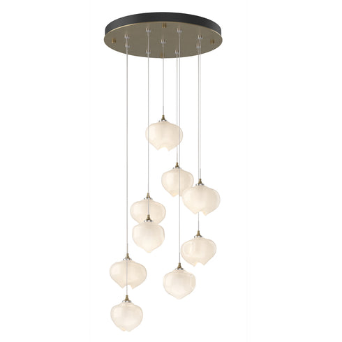 Hubbardton Forge Ume 9 Light Pendant in Bronze Finish Model: 131103-SKT-LONG-05-FD0710