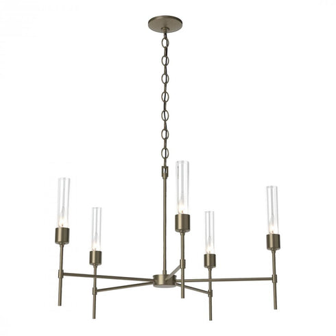 Hubbardton Forge Vela 5 Arm Chandelier Model: 105045-SKT-07-ZM0611
