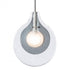 Hubbardton Forge Veneto 1 Light Pendant in Sterling Finish Model: 401851-SKT-MULT-85-YE0796