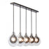 Hubbardton Forge Veneto 5 Light Linear Pendant in Oil Rubbed Bronze Finish Model: 401319-SKT-MULT-14-YE0796