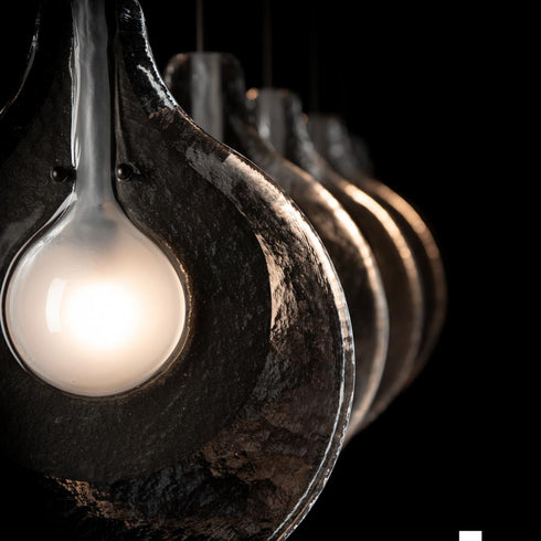 Hubbardton Forge Veneto 5 Light Linear Pendant in Oil Rubbed Bronze Finish Model: 401319-SKT-MULT-14-YE0796