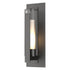 Hubbardton Forge Vertical Bar Fluted Glass Large Outdoor Sconce in Coastal Oil Rubbed Bronze Finish Model: 307283-SKT-14-ZU0662