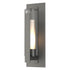 Hubbardton Forge Vertical Bar Fluted Glass Large Outdoor Sconce in Coastal Oil Rubbed Bronze Finish Model: 307283-SKT-14-ZU0662