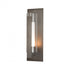 Hubbardton Forge Vertical Bar Fluted Glass Large Outdoor Sconce in Coastal Oil Rubbed Bronze Finish Model: 307283-SKT-14-ZU0662