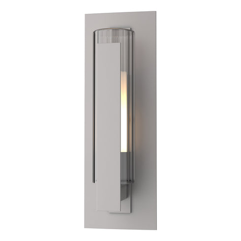 Hubbardton Forge Vertical Bar Fluted Glass Small Outdoor Sconce in Coastal Oil Rubbed Bronze Finish Model: 307281-SKT-14-ZU0660