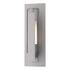 Hubbardton Forge Vertical Bar Fluted Glass Small Outdoor Sconce in Coastal Oil Rubbed Bronze Finish Model: 307281-SKT-14-ZU0660