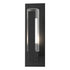 Hubbardton Forge Vertical Bar Fluted Glass Small Outdoor Sconce in Coastal Oil Rubbed Bronze Finish Model: 307281-SKT-14-ZU0660