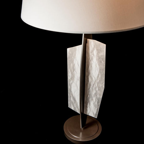Hubbardton Forge Volterra Table Lamp in Dark Smoke Finish Model: 272122-SKT-07-AR-SF2210