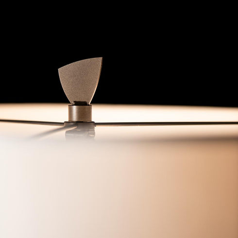 Hubbardton Forge Volterra Table Lamp in Dark Smoke Finish Model: 272122-SKT-07-AR-SF2210