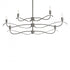 Hubbardton Forge Willow 6 Light Small Chandelier Model: 136350-SKT-MULT-82