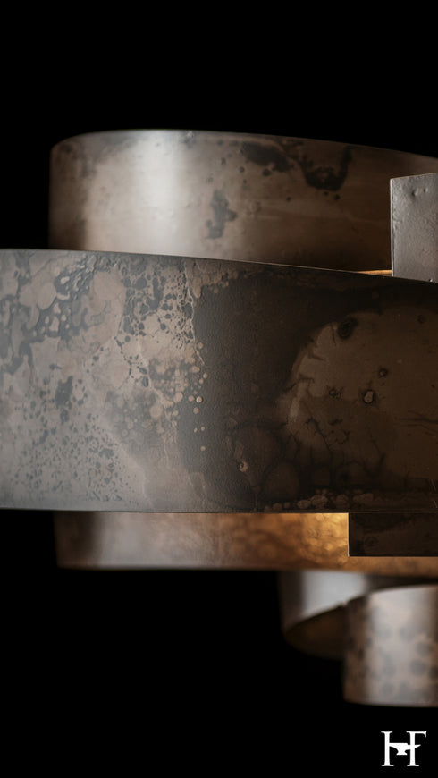Hubbardton Forge Zen Pendant in Dark Smoke Finish Model: 132117-SKT-MULT-07