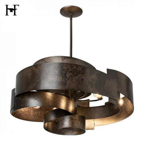 Hubbardton Forge Zen Pendant in Dark Smoke Finish Model: 132117-SKT-MULT-07
