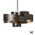 Hubbardton Forge Zen Pendant in Dark Smoke Finish Model: 132117-SKT-MULT-07