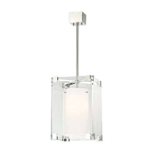 Hudson Valley Achilles 1 LIGHT SMALL PENDANT in Polished Nickel Finish Model: 4125-PN
