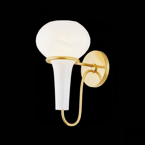 Hudson Valley Adams Corner Wall Sconce in Aged Brass Finish Model: 5813-AGB