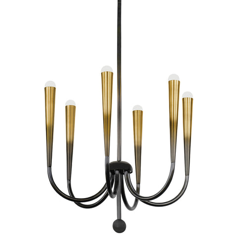 Hudson Valley ADLEY Chandelier in Gradient Brass Finish Model: CB3846-GB