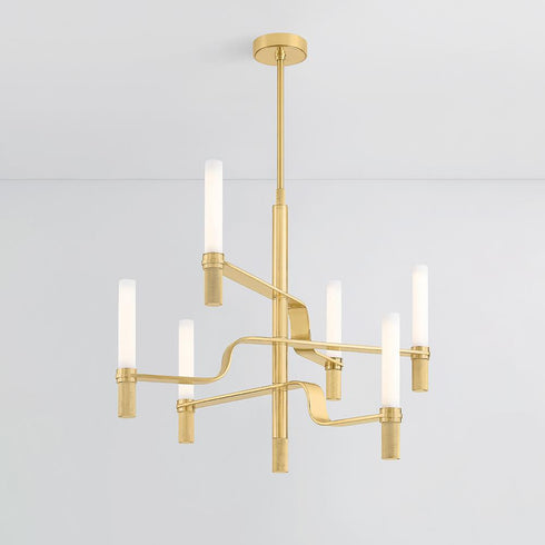 Hudson Valley Allentown Chandelier in Aged Brass Finish Model: 4006-AGB