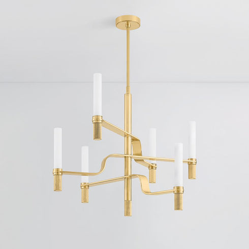 Hudson Valley Allentown Chandelier in Aged Brass Finish Model: 4006-AGB