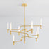 Hudson Valley Allentown Chandelier in Aged Brass Finish Model: 4008-AGB