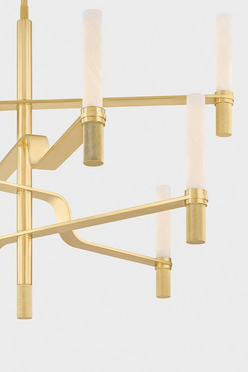 Hudson Valley Allentown Chandelier in Aged Brass Finish Model: 4008-AGB