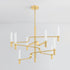 Hudson Valley Allentown Chandelier in Aged Brass Finish Model: 4008-AGB