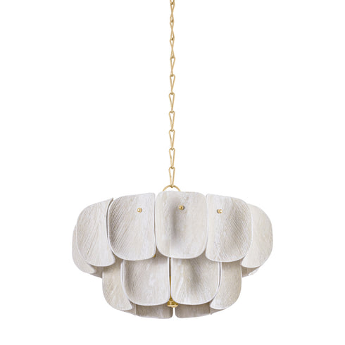 Hudson Valley AMALFI Chandelier in Vintage Gold Leaf Finish Model: 6624-VGL