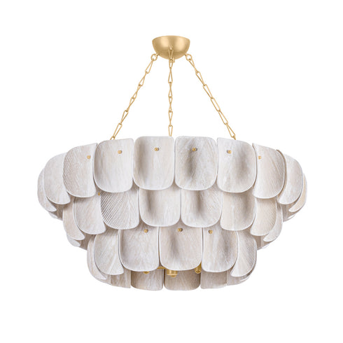 Hudson Valley AMALFI Chandelier in Vintage Gold Leaf Finish Model: 6641-VGL