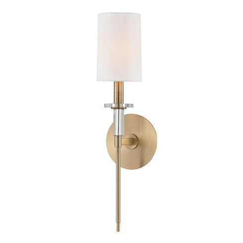 Hudson Valley Amherst 1 LIGHT WALL SCONCE in Aged Brass Finish Model: 8511-AGB