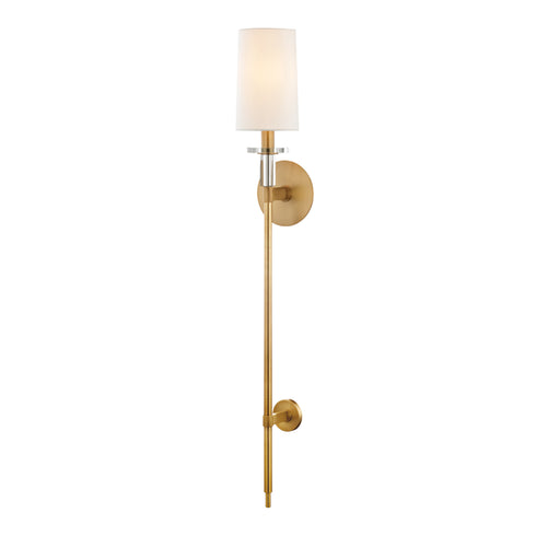 Hudson Valley Amherst 1 LIGHT WALL SCONCE in Aged Brass Finish Model: 8536-AGB