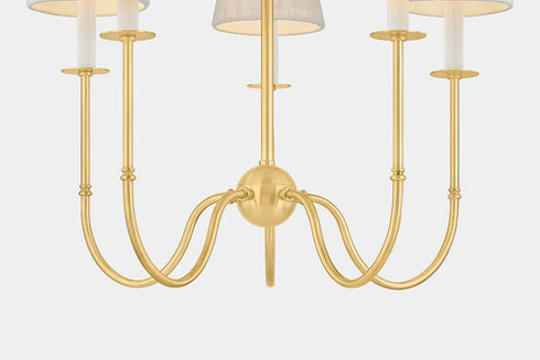Hudson Valley Amina Chandelier in Aged Brass Finish Model: 6927-AGB