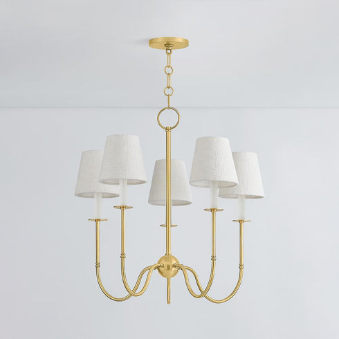 Hudson Valley Amina Chandelier in Aged Brass Finish Model: 6927-AGB