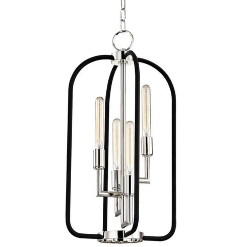 Hudson Valley Angler Lantern in Polished Nickel Finish Model: 8314-PN