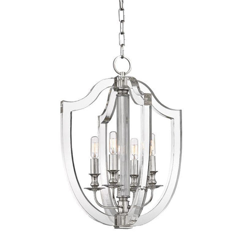 Hudson Valley Arietta 4 LIGHT PENDANT in Polished Nickel Finish Model: 6516-PN