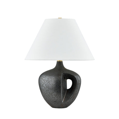 Hudson Valley Avenel Table Lamp in Aged Brass/Ceramic Reactive Bronze Finish Model: L7124-AGB/C07