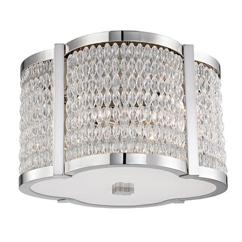 Hudson Valley Ballston 4 LIGHT FLUSH MOUNT in Polished Nickel Finish Model: 4302-PN