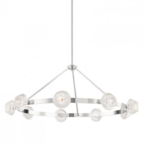 Hudson Valley Barclay Chandelier in Polished Nickel Finish Model: 6150-PN