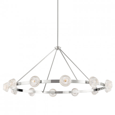 Hudson Valley Barclay Chandelier in Polished Nickel Finish Model: 6165-PN