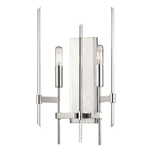 Hudson Valley Bari Wall Sconce in Polished Nickel Finish Model: 9902-PN